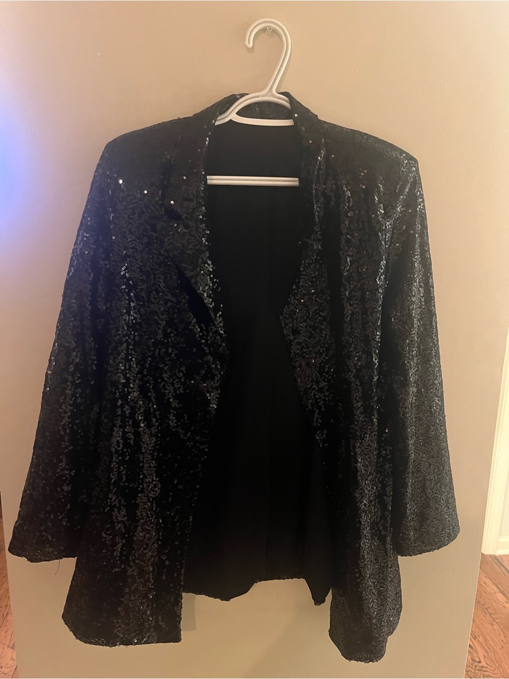 Cupshe Black Sequin Blazer